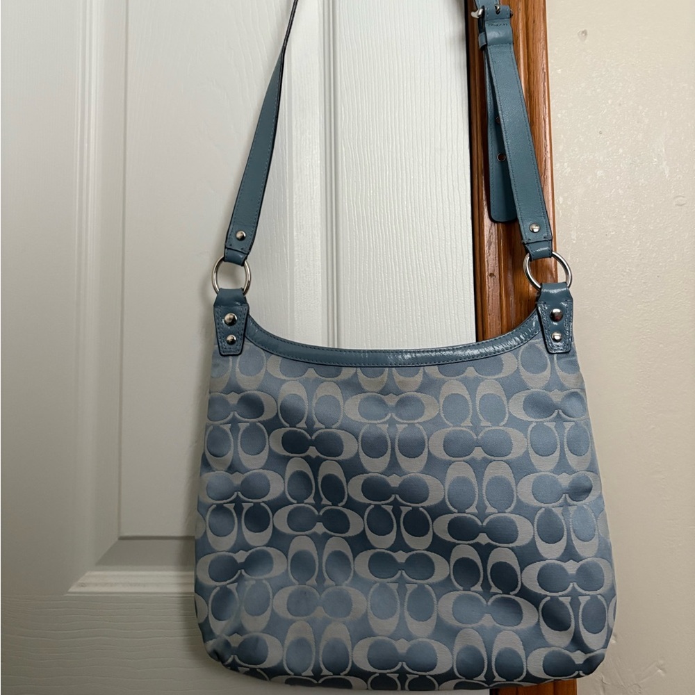 Coach Penelope Signature Bag (Pool Blue) - Picture 5 of 6